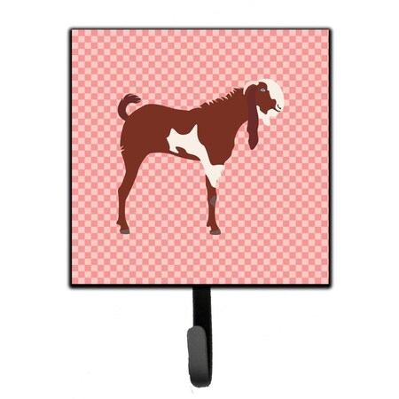 Carolines Treasures Jamnapari Goat Pink Check Leash or Key Holder BB7890SH4